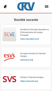 Collège Français de Chirurgie Vasculaire et Endovasculaire - Version mobile