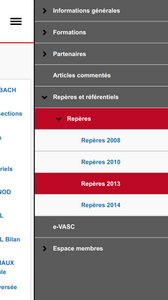 Collège Français de Chirurgie Vasculaire et Endovasculaire - Menu mobile