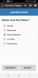 Eco Emo Tracker - Génération des questionnaires
