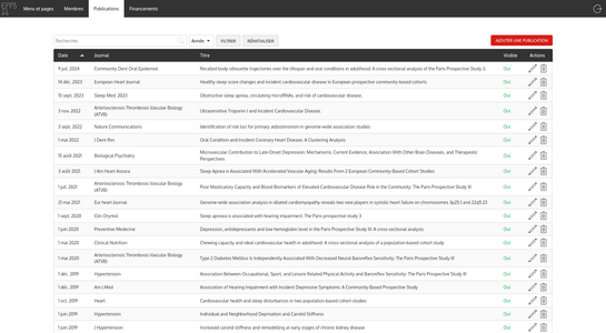 EPP3 - Page d'administration