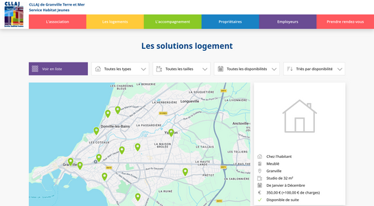 CLLAJ de Granville Terre et Mer - Carte interactive
