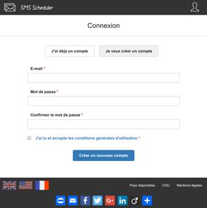 SMS Scheduler - Format tablette