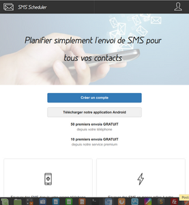 SMS Scheduler - Format tablette